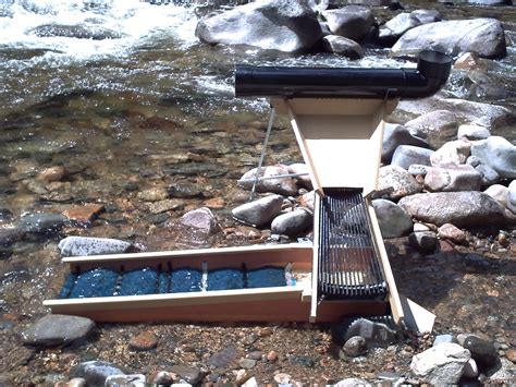 homemade sluice box designs